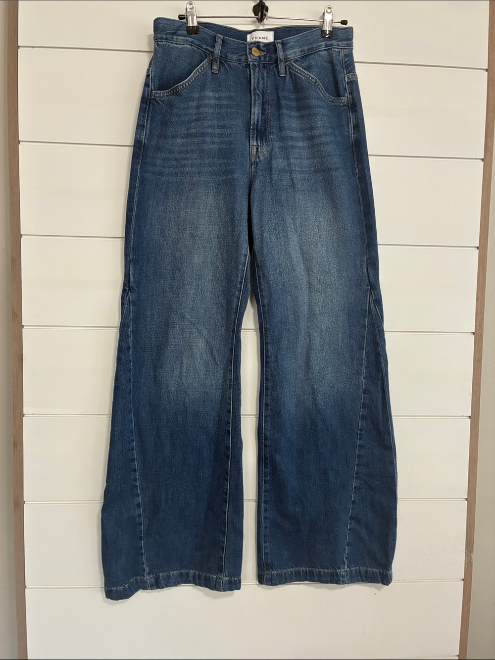 Frame Le Baggy Palazzo Wide Leg Jeans 26 - Picture 11 of 12